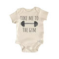 Gym Bodybuilder Workout Newborn Baby Onesie® Bodysuit GS1