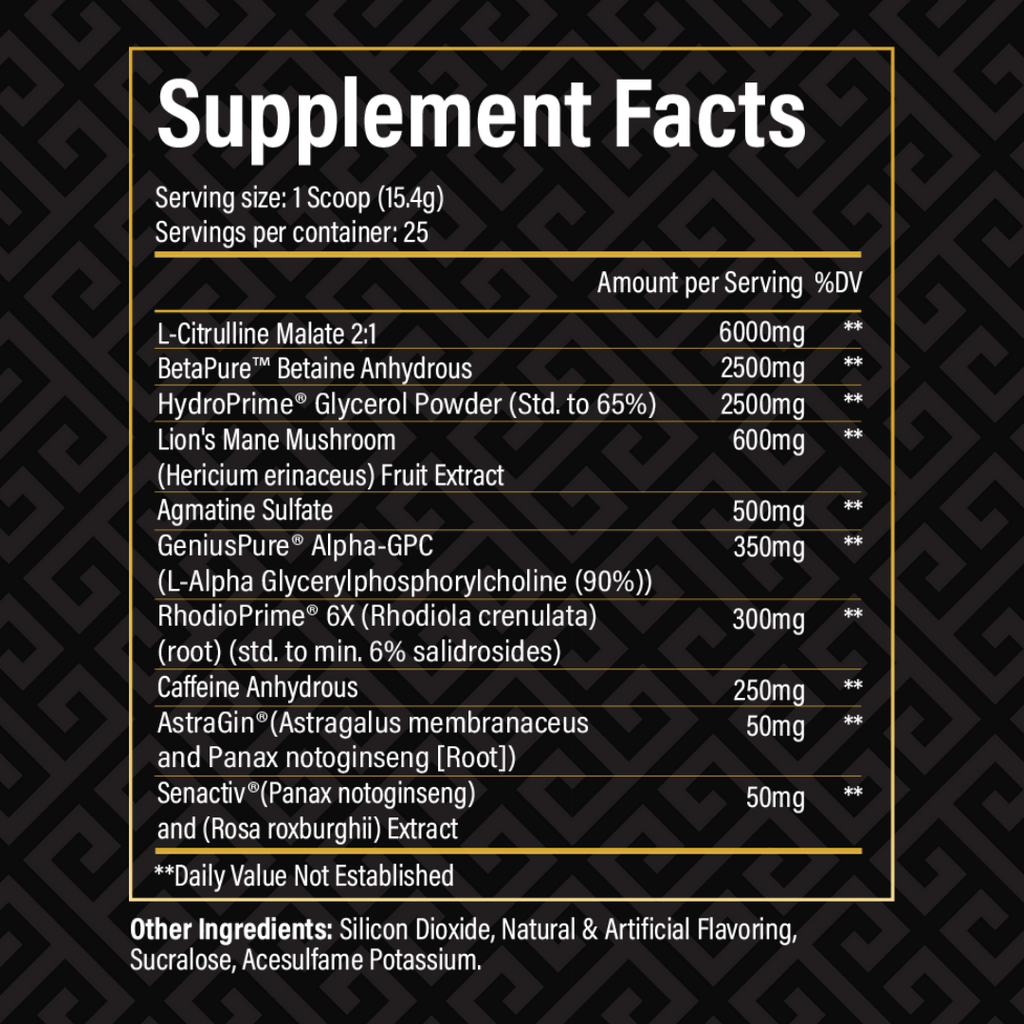 Historic Pre-Workout